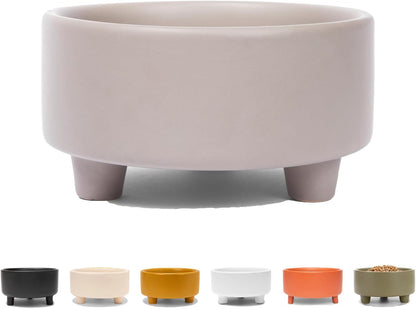Waggo Uplift Ceramic Dog Bowl for Small Medium and Large Breeds - Heavyweight and Durable Pet Food