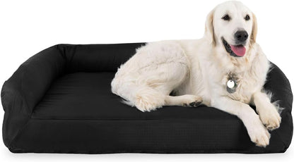 K9 Ballistics Tough Bolster Orthopedic Sofa Dog Bed with Removable Washable Cover - Durable, Water