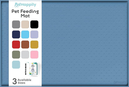 Dog Food Mat - Raised Edges Dogs Mat for Food and Water Prevent Spill, Waterproof Cat Food Mats