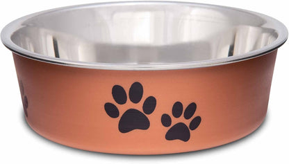 Loving Pets Bella Dog Bowls- Stainless Steel Dog & Cat Bowls - Spill Proof Dog Food Bowl, Cat Bowl