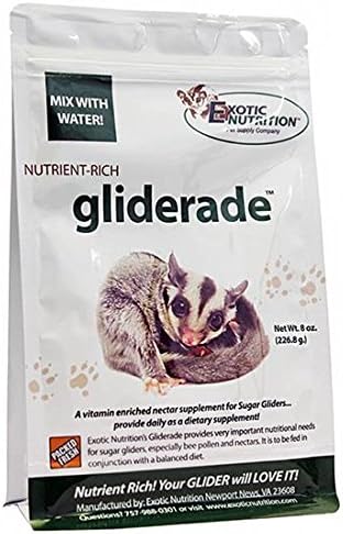 Exotic Nutrition Gliderade Nectar (8 oz.) - Vitamin-Enriched Healthy Nectar Supplement - Powdered