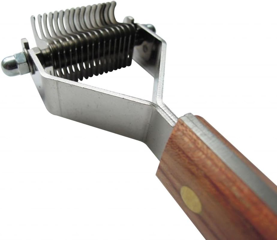 Mars Coat King Dematting Undercoat Grooming Rake Stripper Tool for Dogs and Cats, Stainless Steel