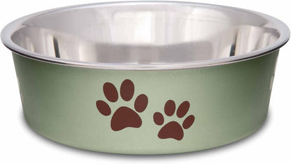 Loving Pets Bella Dog Bowls- Stainless Steel Dog & Cat Bowls - Spill Proof Dog Food Bowl, Cat Bowl