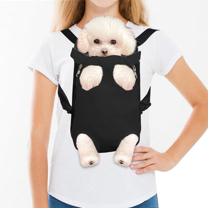 FEimaX Dog Carrier Backpack Pet Legs Out Front Cat Travel Bag, Adjustable Puppy Backpacks Carriers