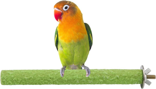 Hypeety Bird Cage Perch Stand Wooden Paw Grinding Toy Chew Toys for Bird Parrot Macaw African Greys
