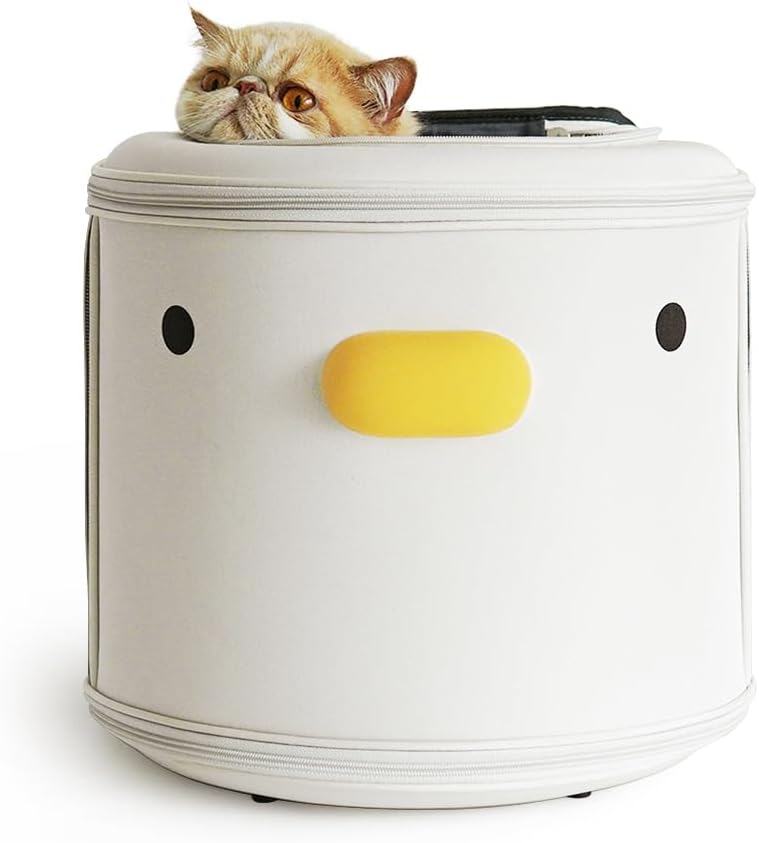 PURROOM Cat Carrier Backpack, Pet Backpacks for Carrying Small Dogs, Cute Design. Upper Cover &
