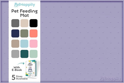 Dog Food Mat - Raised Edges Dogs Mat for Food and Water Prevent Spill, Waterproof Cat Food Mats