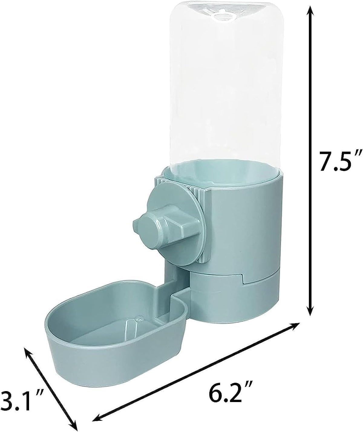 kathson 2Pcs Rabbit Water Bottle 17 OZ Bunny Hanging Water Fountain Automatic Guinea Pig Water