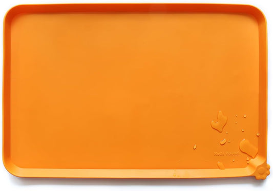 Hoki Found Silicone Non Slip Pet Feeding Mats - Bowl Placemat - Waterproof Dog Cat Food Mats