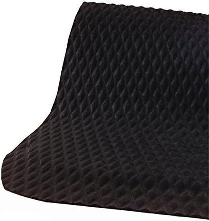 American Floor Mats Hog Heaven 5/8 inch Black & Black Border 3' x 12' Nitrile Backed Anti-Fatigue
