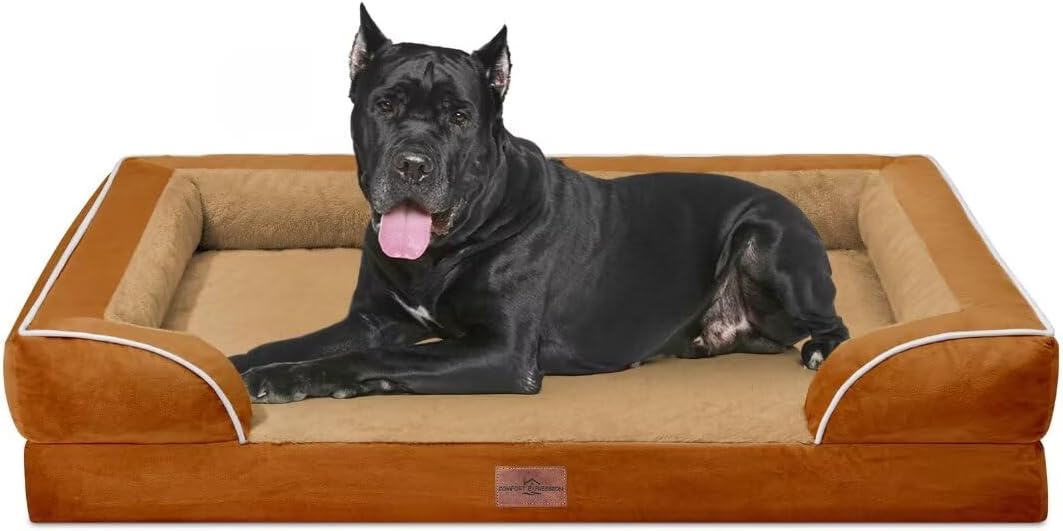 Comfort Expression Waterproof Dog Bed, XXL Dog Bed Orthopedic Foam, Waterproof Pet Sofa Couch with