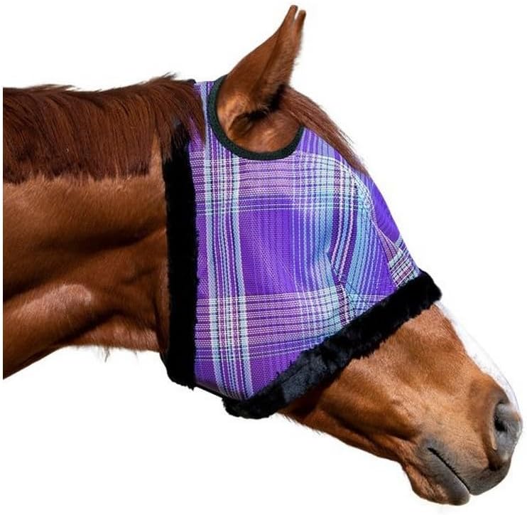 Kensington UV Fly Mask with Fleece Trim - Protective Mask with Dual Ear Opening Size: XXL Color: