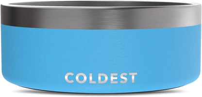 Coldest Dog Bowl - Anti Rust Metal, Non Slip, 3 Layers Insulated Stainless Steel Dog Bowls - Spill