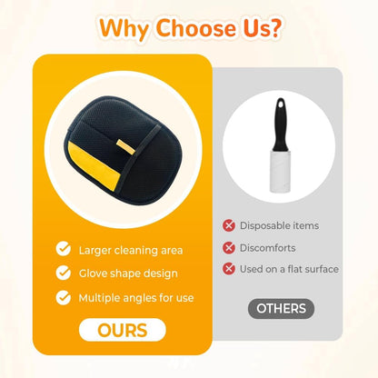 2025 Upgrade Pet Hair Remover Gloves, Reusable Cat Dog Grooming Gloves Pet Hair Remover