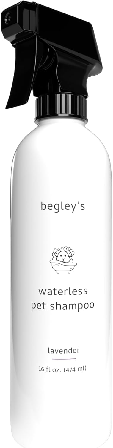 Begley’s No Rinse Waterless Pet Shampoo, Bathless Cleaning, Deodorizing, and Odor Removal for a