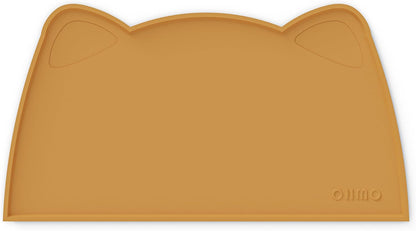 OHMO - Cat Food Mat, Silicone Pet Feeding Mat for Floor Non-Skid Waterproof Dog Water Bowl Tray