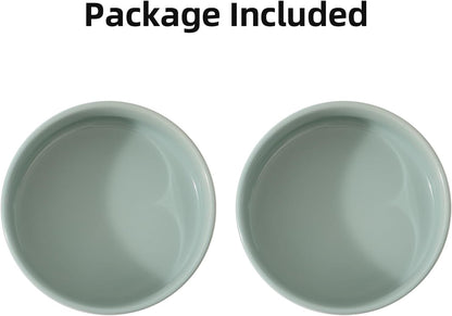 Ceramic Set of 2 Dog Bowls, Food and Water Bowls for Dogs, Puppy, 2pcs Dog Dishes, Pet