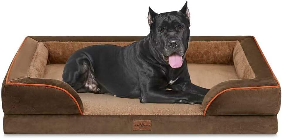 Comfort Expression XXL Orthopedic Dog Bed for Extra Large Dogs, Washable Dogs Sofa Bed, Waterproof