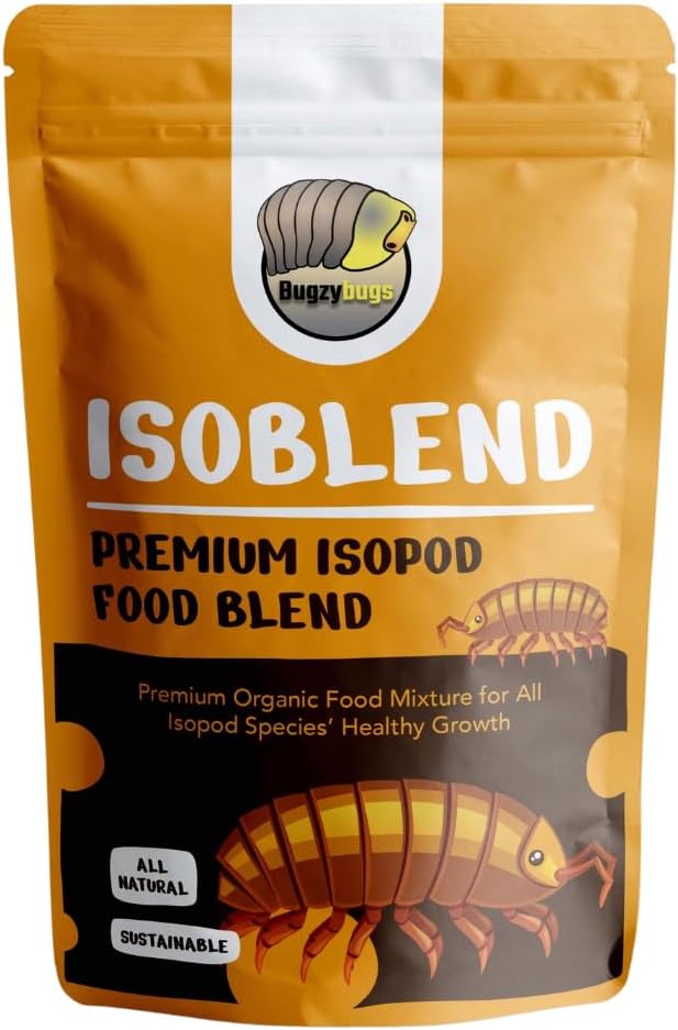 Isoblend Premium Isopod Food Bundle Vegetable Dry Blend and Shrimp Treat Protein Rich Food Source