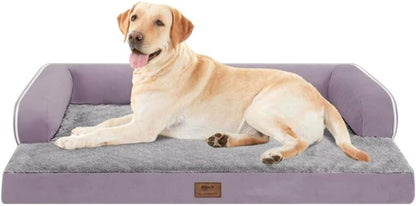 Large Dog Bed Orthopedic Washable, Orthopedic Dog Beds with Egg Foam Support, Removable, Machine