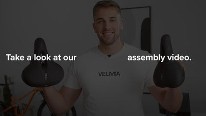 Velmia Bicycle Saddle - Comfortable Saddle for Men and Women - 3 Zone Concept - Waterproof Bicycle