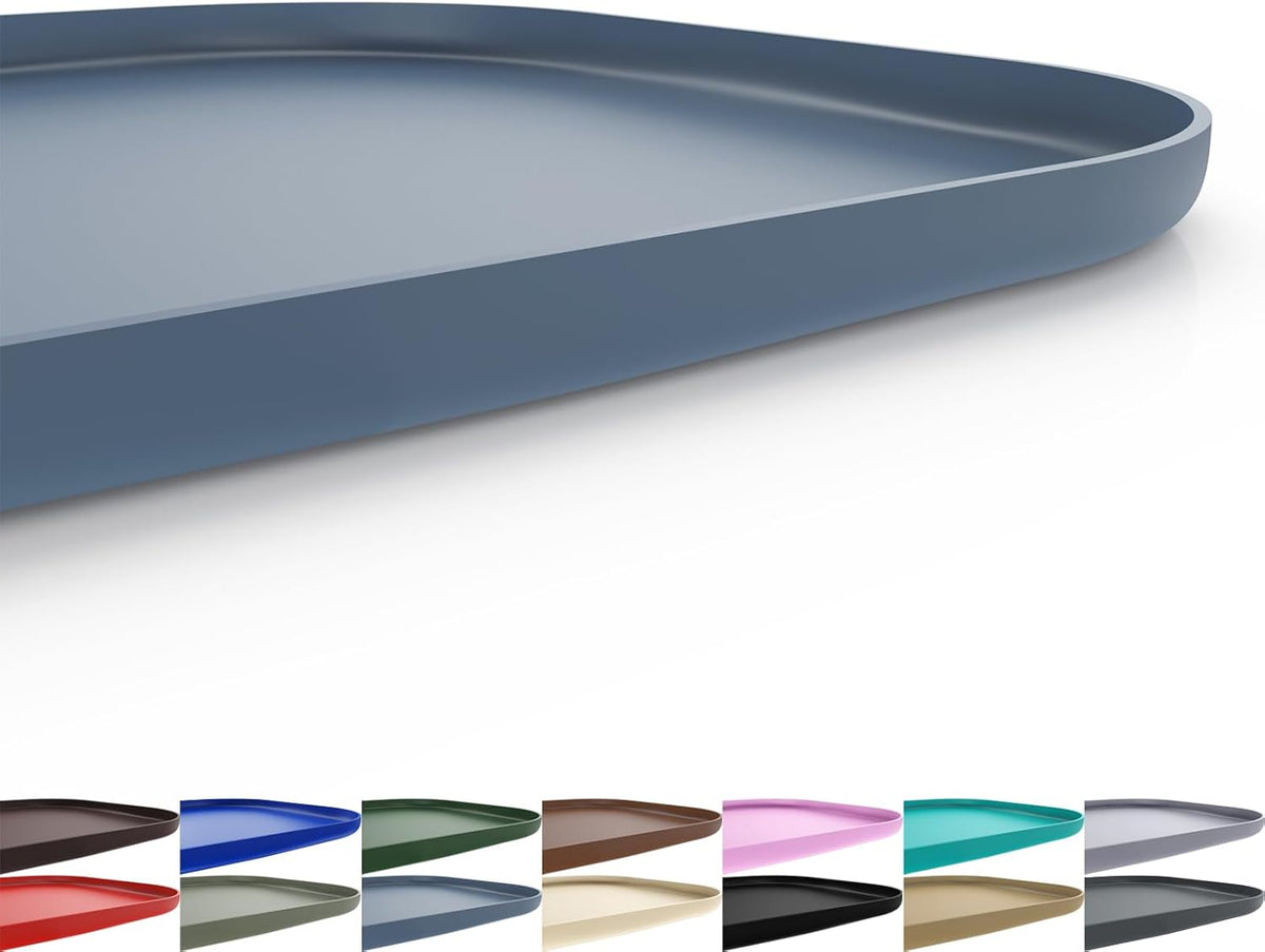 Silicone Pet Feeding Mat with Raised Edge for Food and Water, Dog Bowl Mats, Cat Bowls Placemat