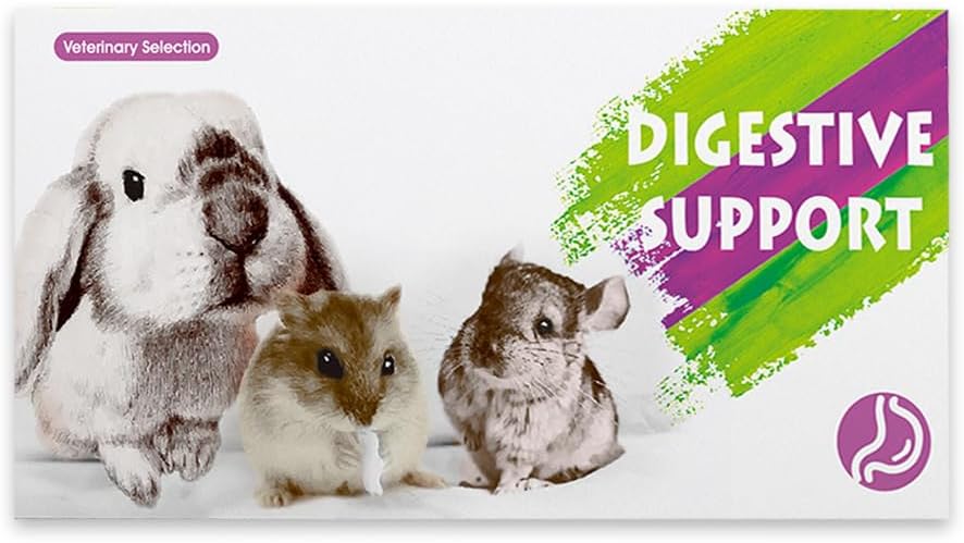 Digestive Support for Rabbits - High Fiber Probiotics, GI Stasis Prevention, Promote Gut Motility
