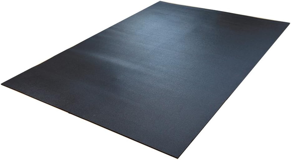 RevTime Extra Large Exercise Mat 7 x 5 feet (84" x 60" x 1/4") 6 mm Thick & High Density Mat for