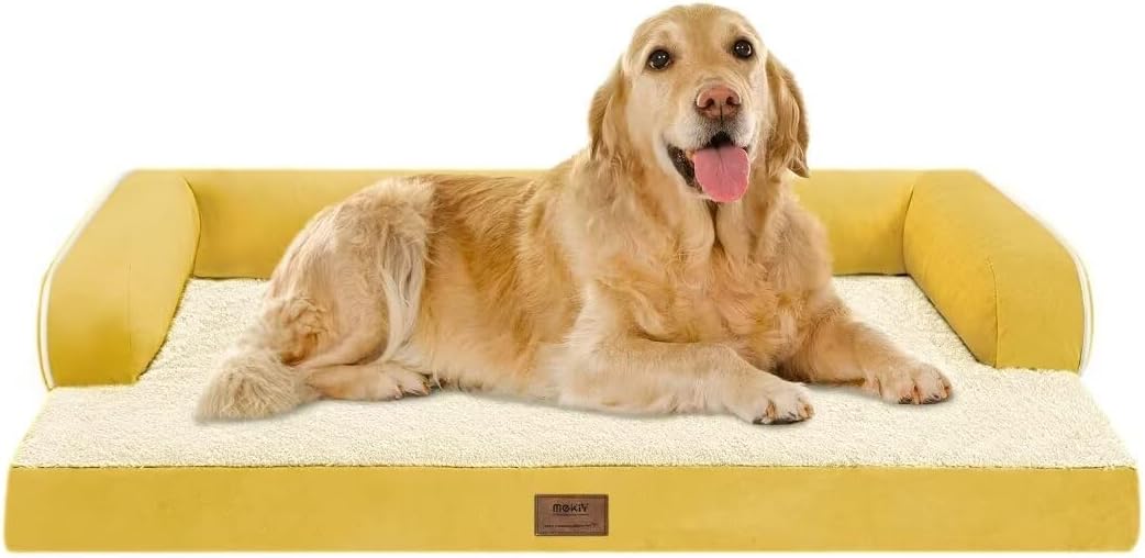 Large Dog Bed Orthopedic Washable | Beds Bolster Pet | XL Large Big Dogs | Memory Foam Couch Sofa |