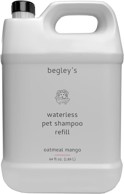 Begley's No Rinse Waterless Pet Shampoo, Bathless Cleaning, Deodorizing, and Odor Removal for a