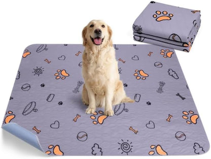 Washable Pee Pads for Dogs, 2 Pack Large 34"x36" Super Absorbent Reusable Puppy Pads Pet Training