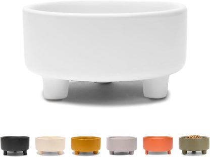 Waggo Uplift Ceramic Dog Bowl for Small Medium and Large Breeds - Heavyweight and Durable Pet Food