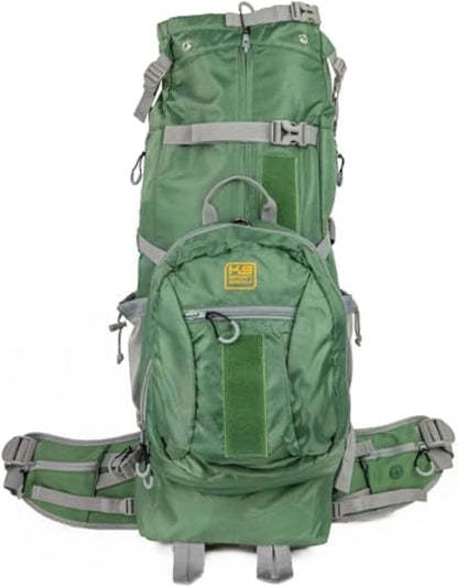 K9 Sport Sack Kolossus - XXL, Myrtle Green - The Big Dog Backpack - Ideal for Dogs 26-29” Long