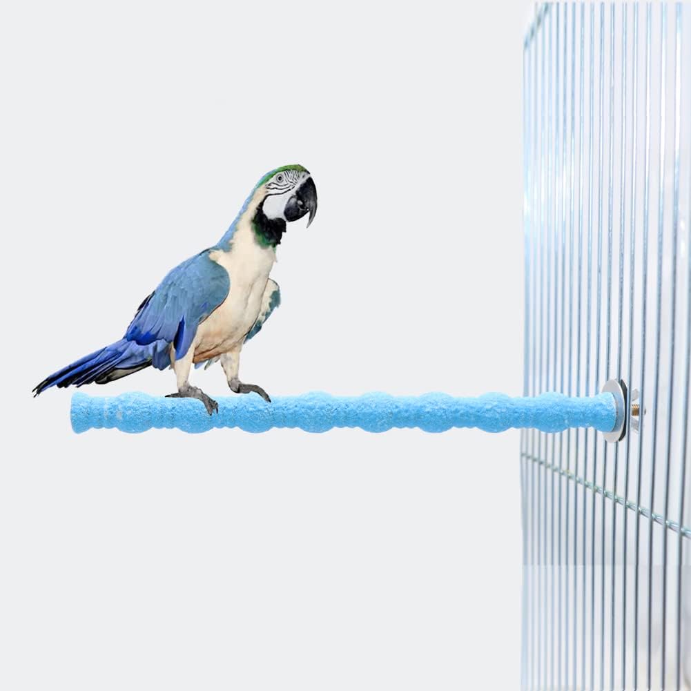 Litewoo Bird Perch Paw Beak Grinding Stick Grit Stand for Parrot Budgies Parakeet Cockatiels Conure