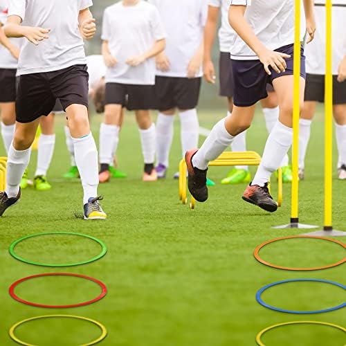Libima Obstacle Course Ring Set Exercise Hoop Large Hoop Plastic Toys Playground Toys for