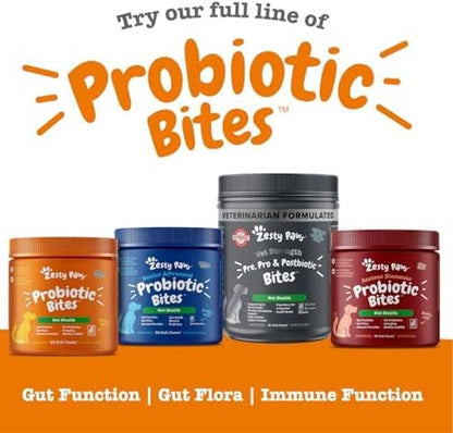 Zesty Paws Probiotics for Dogs - Digestive Enzymes for Gut Flora, Digestive Health, Diarrhea &