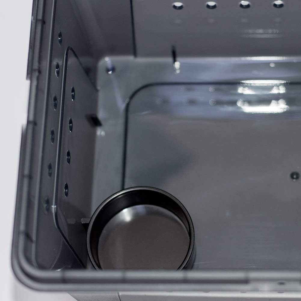 OMEM Portable Reptile Terrarium Habitat for Mini Pet Houses Breathable Holes Stackable Container