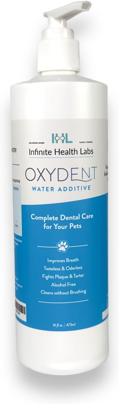 Oxydent Premium Pet Dental Care Solution - Pet Water Additive & Mouthwash for Teeth Cleaning