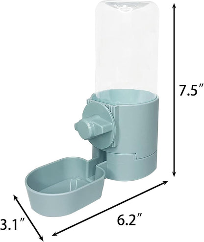 Rabbit Water Bottle 17 OZ Bunny Hanging Water Fountain Automatic Guinea Pig Water Dispenser No Leak
