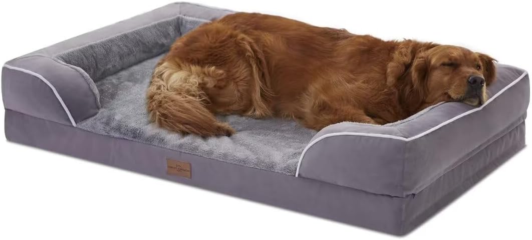 Comfort Expression Waterproof XL Dog Bed Orthopedic Foam Dogs Beds, Extra Large Dogs Bed with