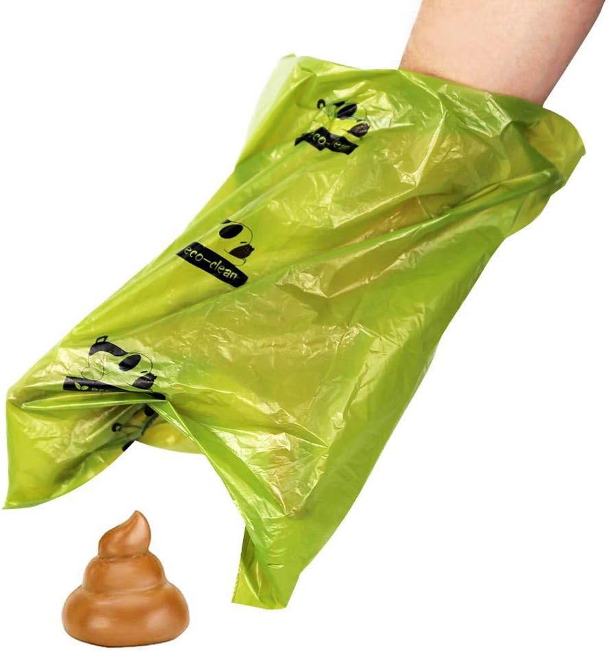 ECO-CLEAN Dog Poop Bags, 24 Rolls/360 Bags with Dispenser, Dog Waste Bags, Unscented, Leak-Proof