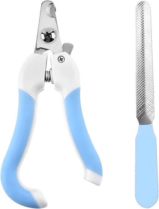 Cat Nail Clippers for Beginners and Groomers - Durable pet Trimmer - Supplies with Safety Guard