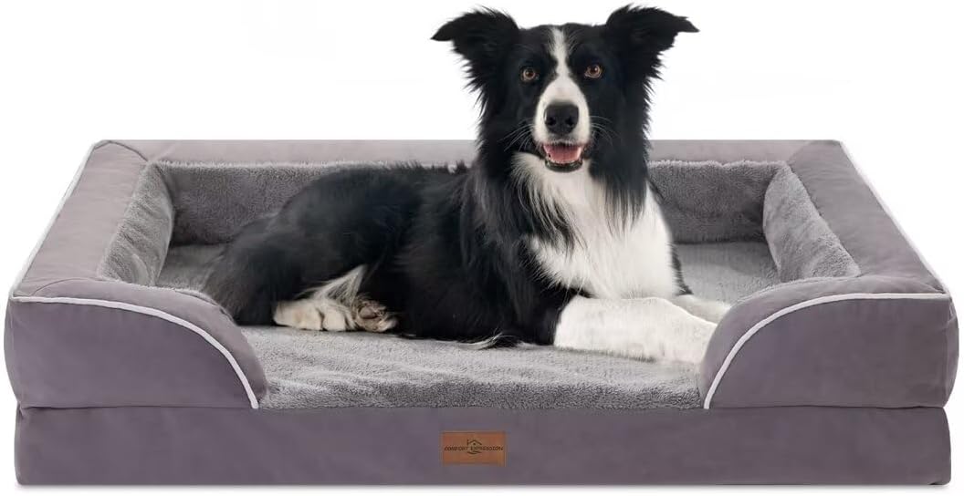 Comfort Expression Large Dog Beds Waterproof Comfy Pet Bed for Dogs Sofa, Orthopedic Foam Dog Beds
