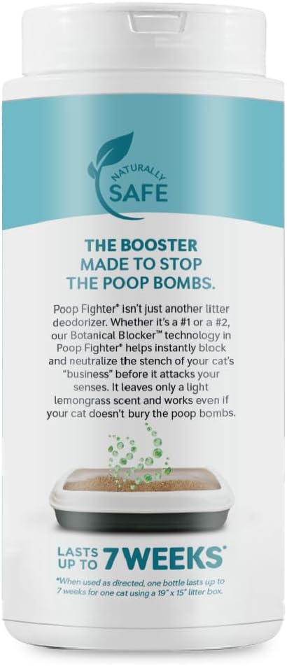 WORLD'S BEST CAT LITTER® Boosters™ Poop Fighter® | Natural and Sustainable Cat Litter Additive |