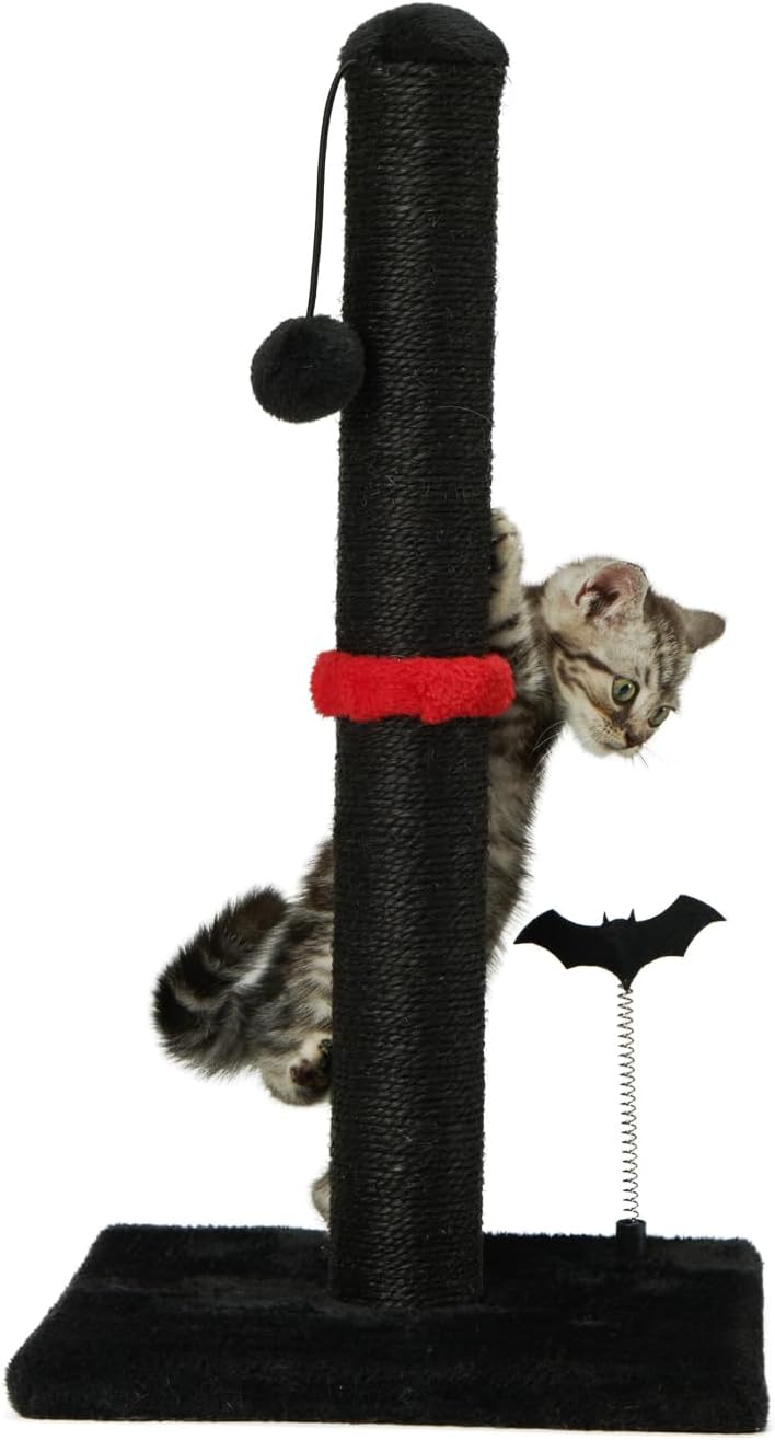 MECOOL Cat Scratching Post Premium Sisal Scratch Posts with Hanging Ball Vertical Scratcher for