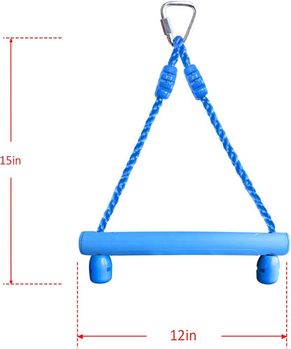 Rainbow Craft 3-Pack Kids Ninja Monkey Bars - Trapeze Swing Bars for Ninja Obstacle Course
