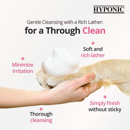 HYPONIC Hypoallergenic Premium Waterless Shampoo for All Pets (Scented, 6.4 oz) - Natural Dry