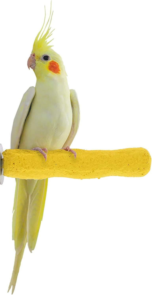 Comfort Grip Safety Perch for Bird Cages - Pedicure Perch for Birds to Keep Nails and Beaks in Top