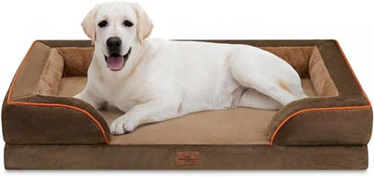 Comfort Expression Jumbo Dog Bed for Extra Large Dogs, Waterproof Orthopedic Dog Beds, PV Washable
