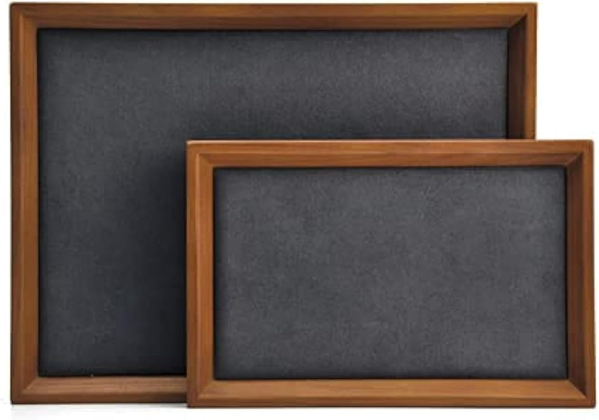 Oirlv Solid Wood Small Jewelry Tray Trade Showcase Countertop Jewelry Display Trays Rectangle